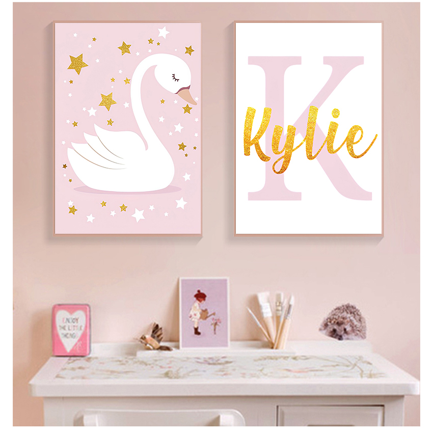 Baby Name Wall Art - Wall Art Print Aangepaste naam posters