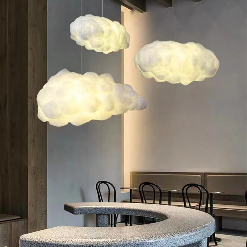 Baby Nursery Chandelier - Nordic Clound Kroonluchter Creatieve Led Witte