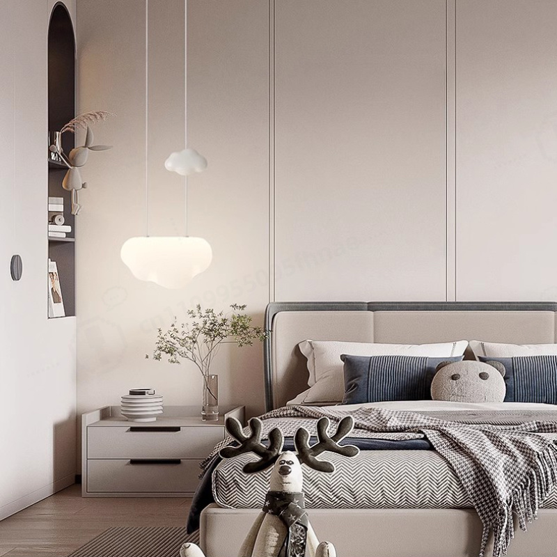 Baby Nursery Chandelier - Wolk Kleine kroonluchter Kinderkamer Bedlampje Minimalistisch