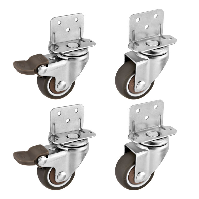 4 Stuks L Type Meubelwielen Zw - Baby Nursery Trolley recensie en prijs