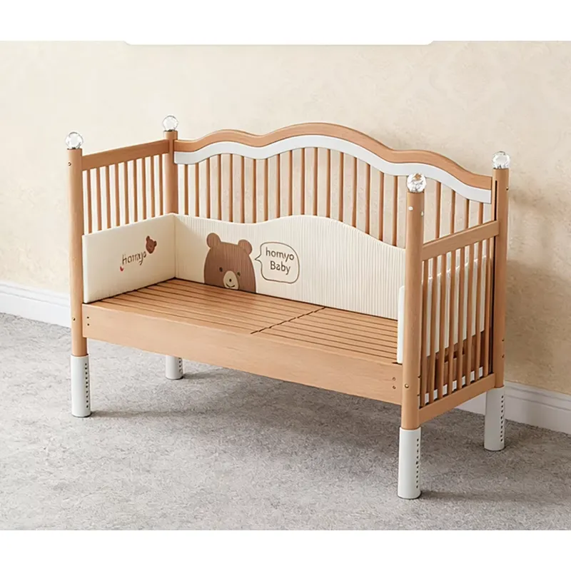 Massief houten babybed met mul - Baby Nursery And Co recensie en prijs
