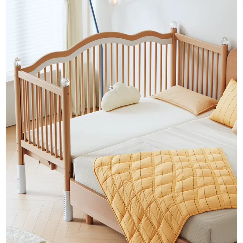 Massief houten babybed met mul - Baby Nursery And Co recensie en prijs