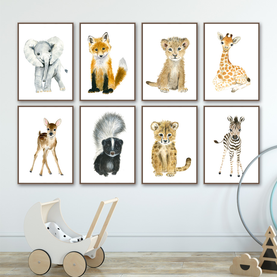 Olifant Vos Zebra Giraffe Luip - Baby Nursery Giraffe recensie en prijs