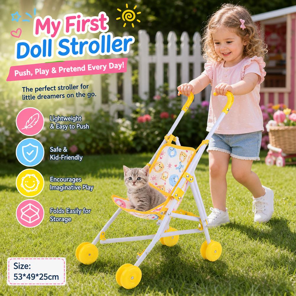 Poppenwagen Roze Baby Kinderwa - Baby Nursery Trolley recensie en prijs