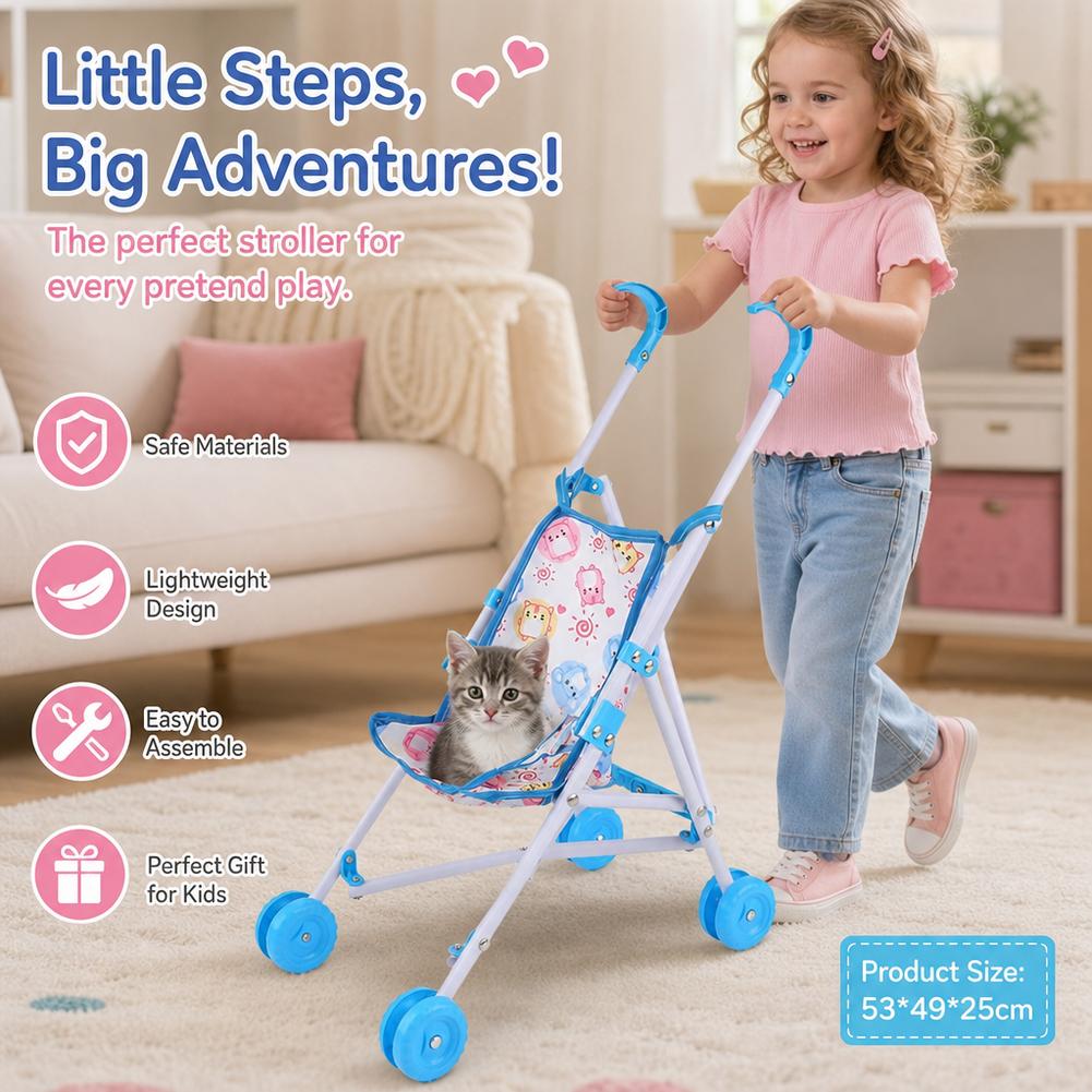 Poppenwagen Roze Baby Kinderwa - Baby Nursery Trolley recensie en prijs
