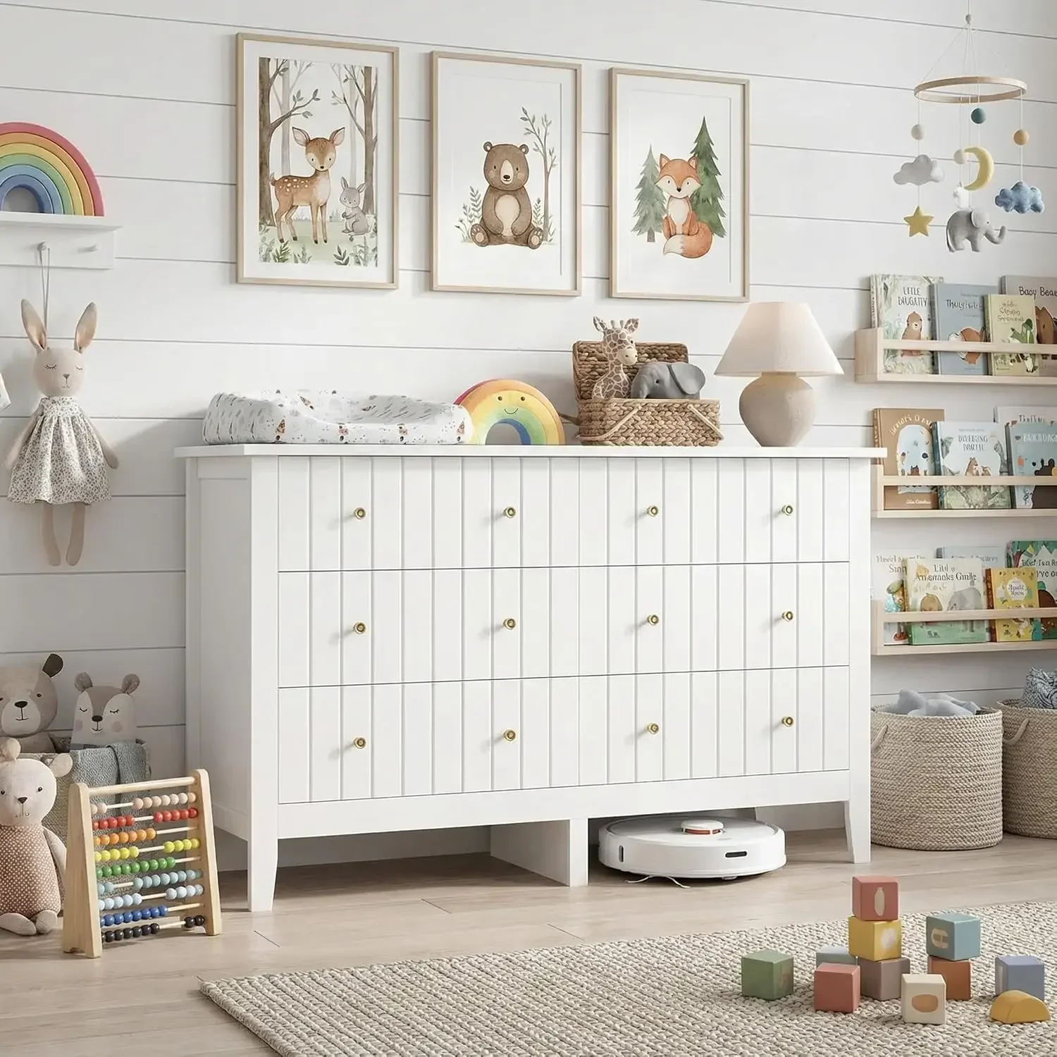 Witte commode, ladekast, moder - Baby Nursery Dresser recensie en prijs