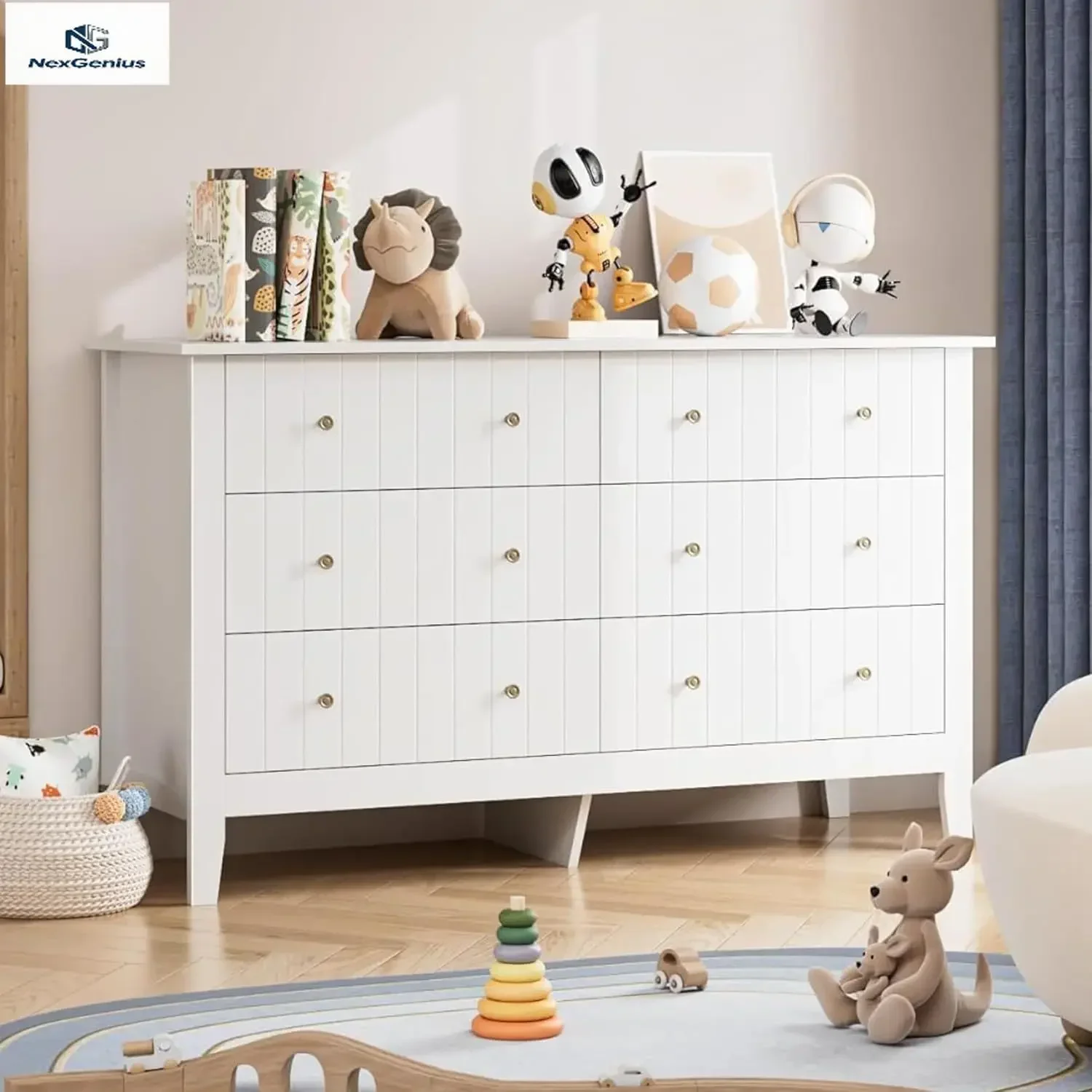 Witte commode, ladekast, moder - Baby Nursery Dresser recensie en prijs