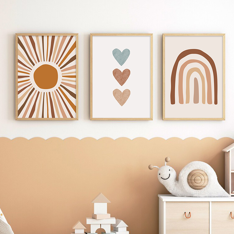 Abstracte Zon Regenboog Custom - Baby Name Wall Art recensie en prijs