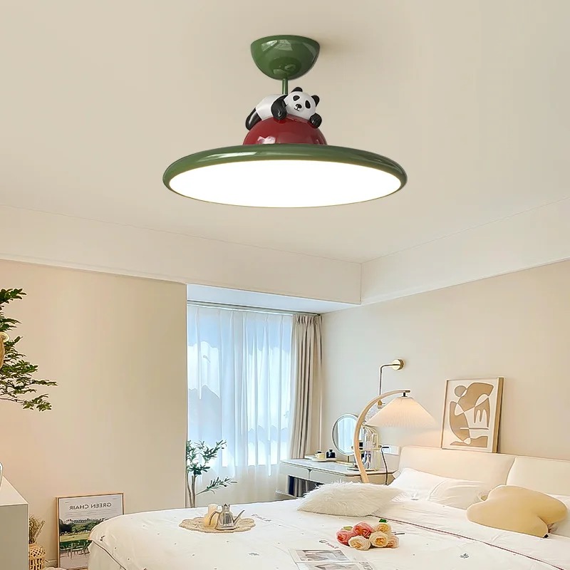 Cartoon crème stijl Panda LED- - Baby Nursery Chandelier recensie en prijs