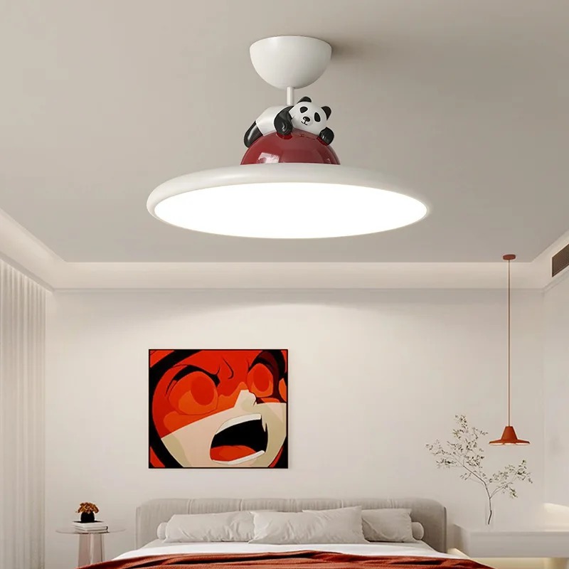 Cartoon crème stijl Panda LED- - Baby Nursery Chandelier recensie en prijs