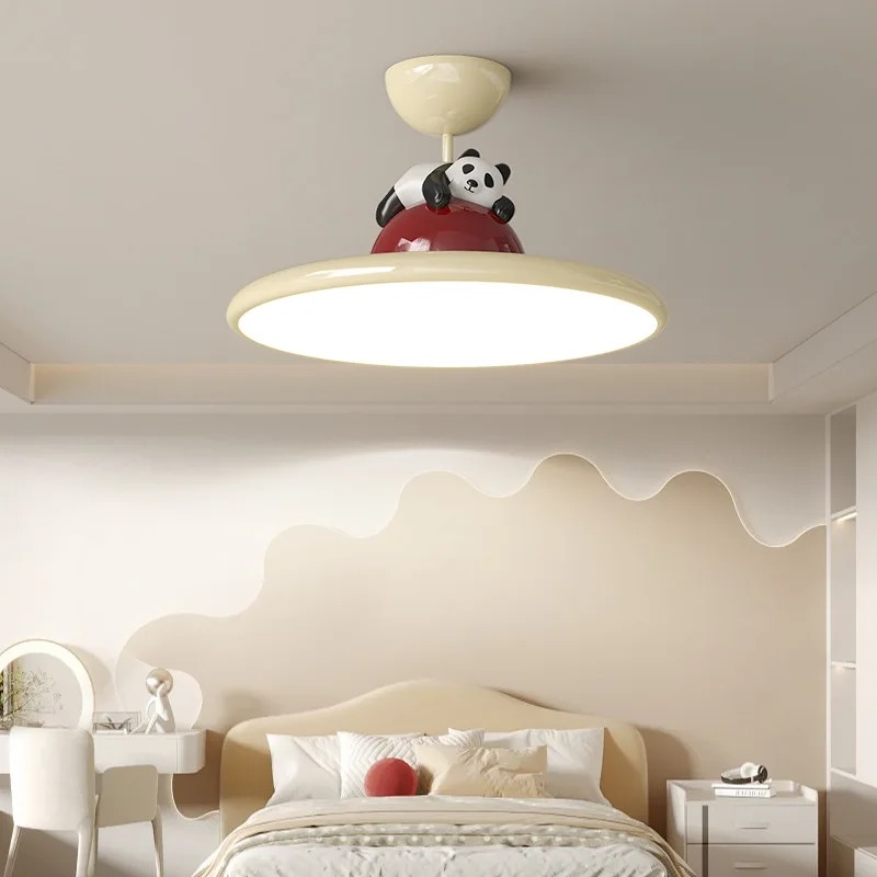 Cartoon crème stijl Panda LED- - Baby Nursery Chandelier recensie en prijs