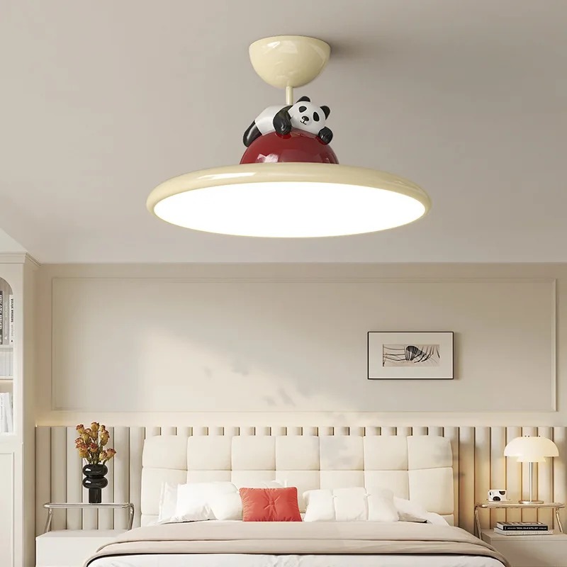 Cartoon crème stijl Panda LED- - Baby Nursery Chandelier recensie en prijs