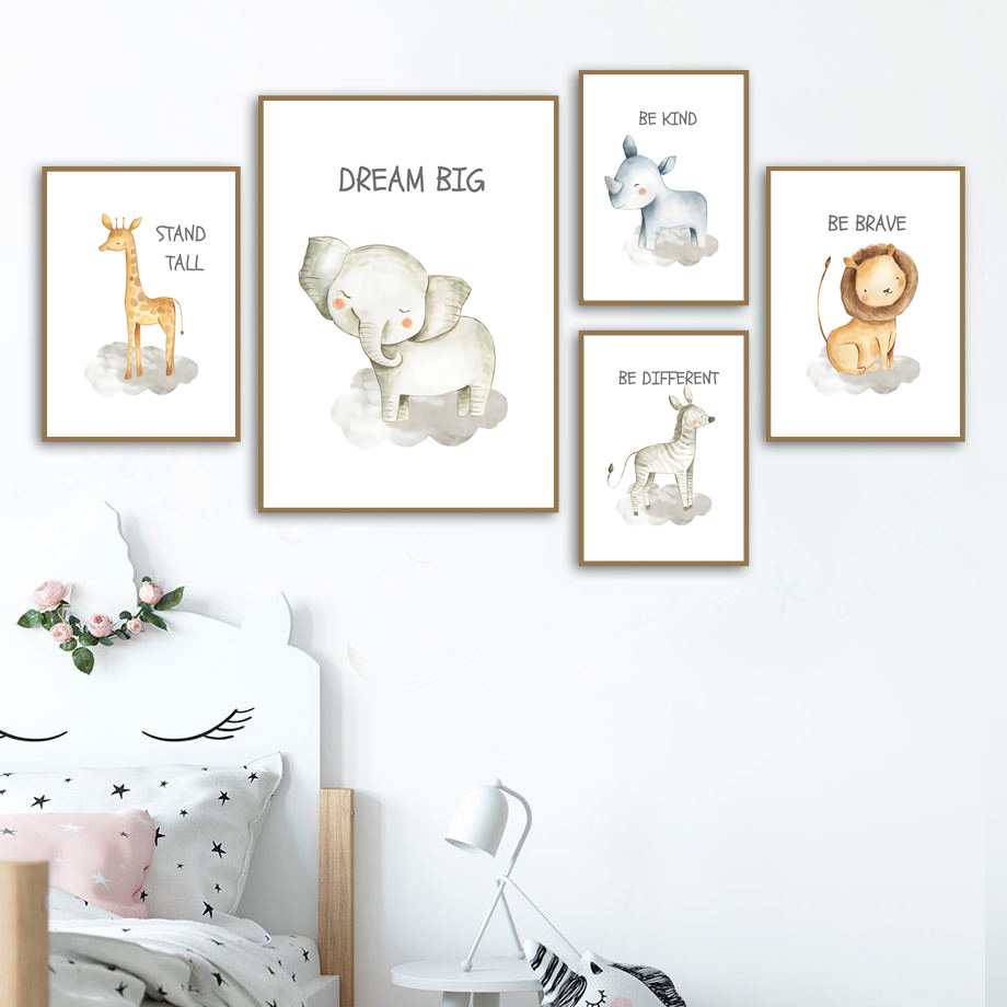 Kinderkamer Muur Canvas Schild - Baby Nursery Giraffe recensie en prijs