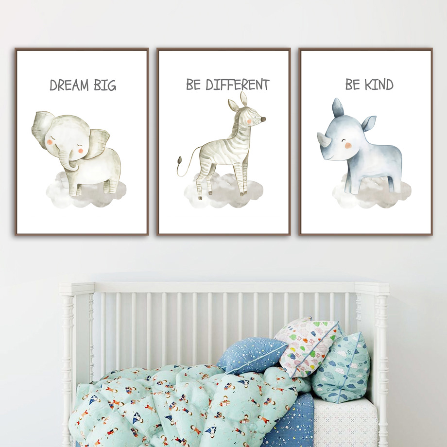 Kinderkamer Muur Canvas Schild - Baby Nursery Giraffe recensie en prijs