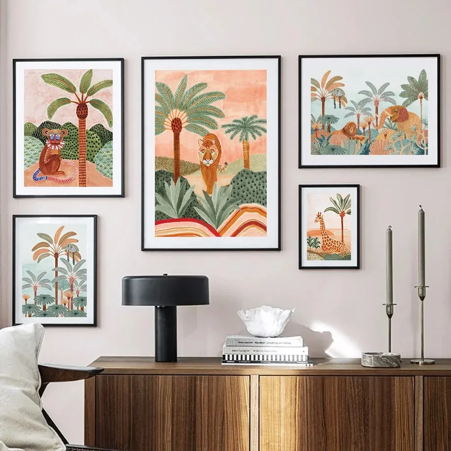Boho Jungle Dieren Tijger Aap  - Baby Nursery Giraffe recensie en prijs