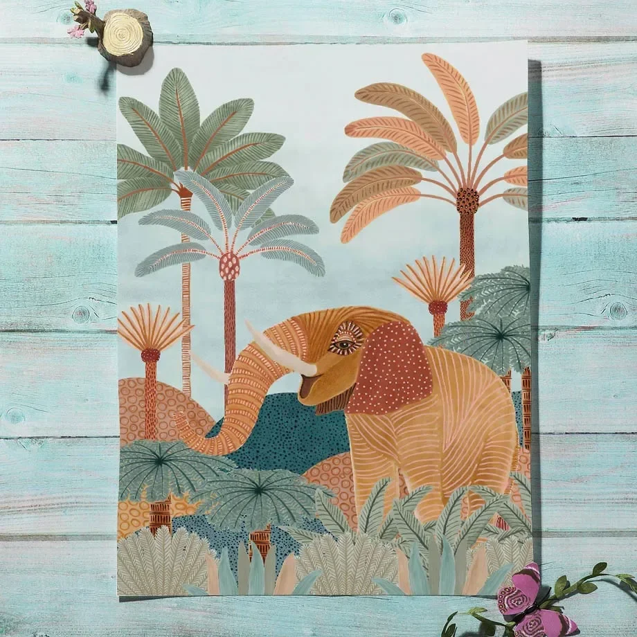 Boho Jungle Dieren Tijger Aap  - Baby Nursery Giraffe recensie en prijs