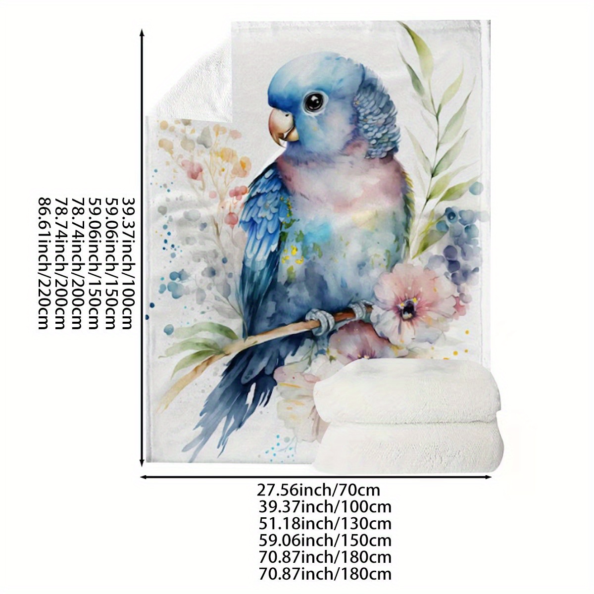 Waterverf Papegaai Bloemendeke - Baby Nursery Accent Wall recensie en prijs