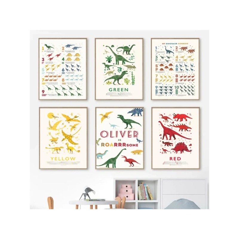 Dinosaurusnummers Educatief AB - Baby Name Wall Art recensie en prijs