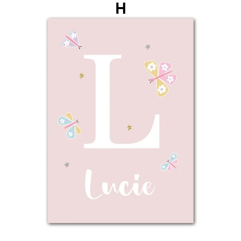 Roze Eenhoorn Konijn Regenboog - Baby Name Wall Art recensie en prijs
