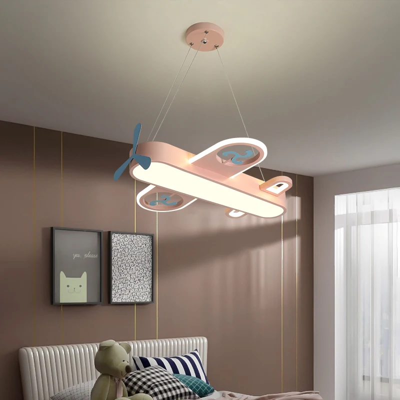 2025 moderne roze blauwe kroon - Baby Nursery Chandelier recensie en prijs
