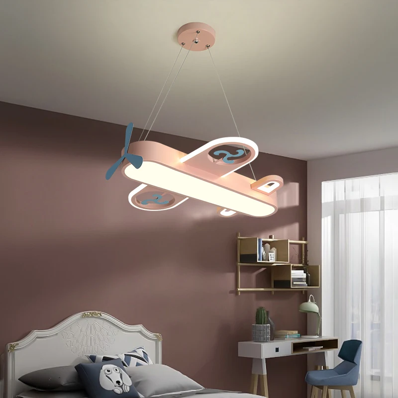 2025 moderne roze blauwe kroon - Baby Nursery Chandelier recensie en prijs