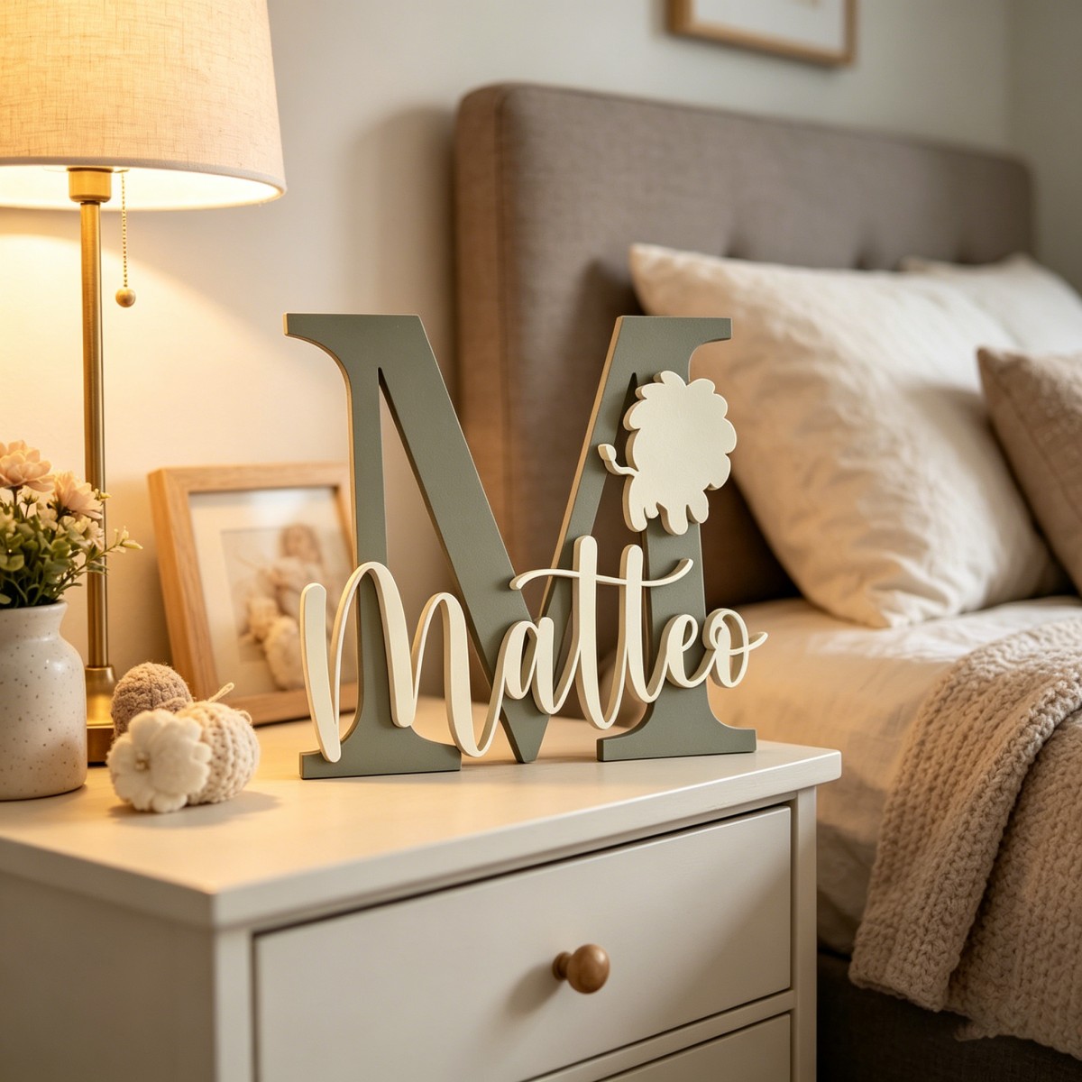1Pc Aangepaste Leeuw Naam & In - Baby Nursery Kids recensie en prijs