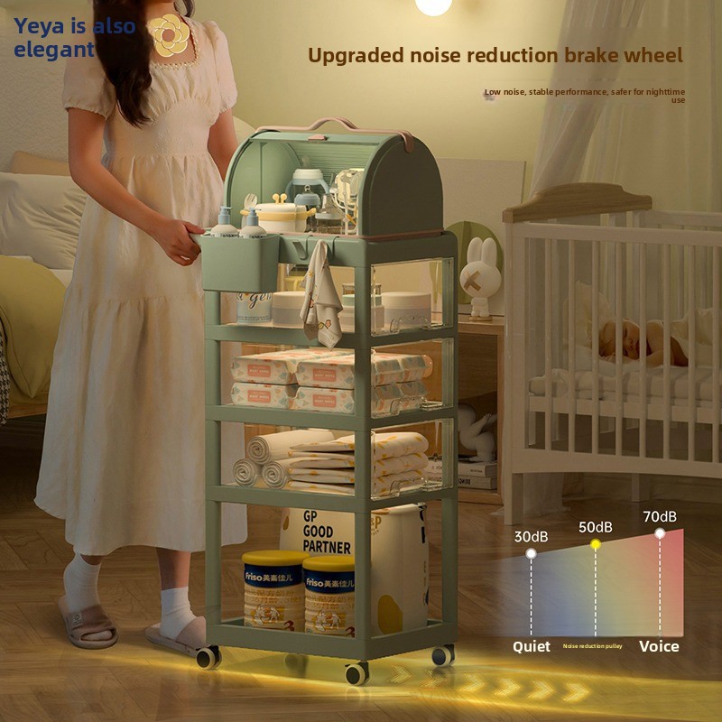 Verplaatsbare baby-opbergwagen - Baby Nursery Trolley recensie en prijs