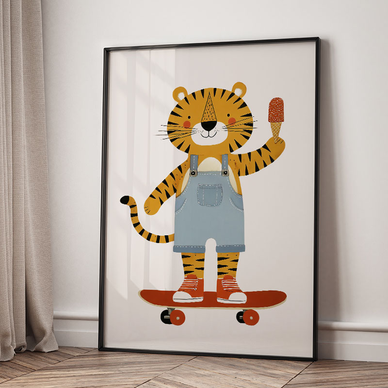 Grappige cartoon dieren auto b - Baby Nursery Kids recensie en prijs