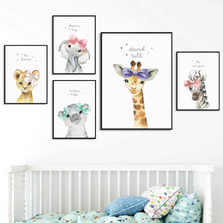 Leeuw Zebra Giraffe Olifant Ni - Baby Nursery Giraffe recensie en prijs