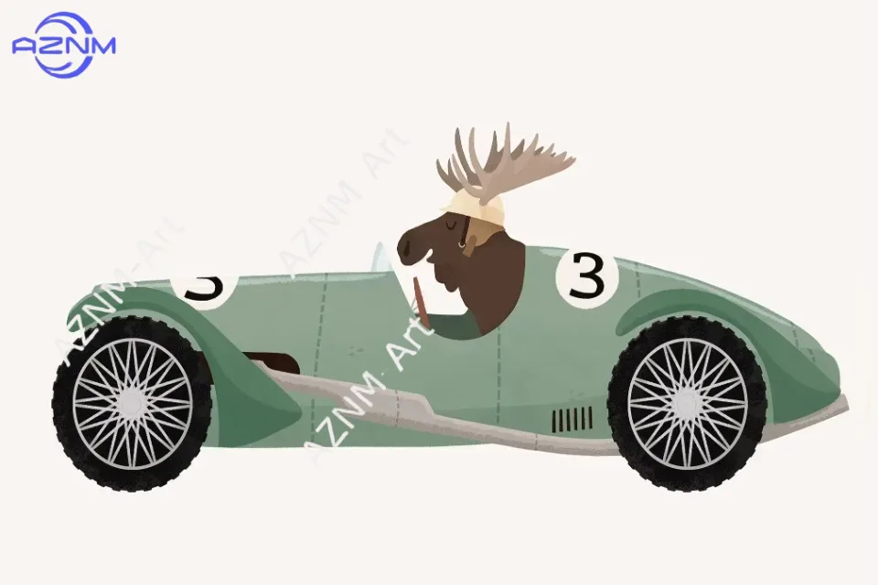 1PC Dieren op auto's Cartoon P - Baby Nursery Giraffe recensie en prijs
