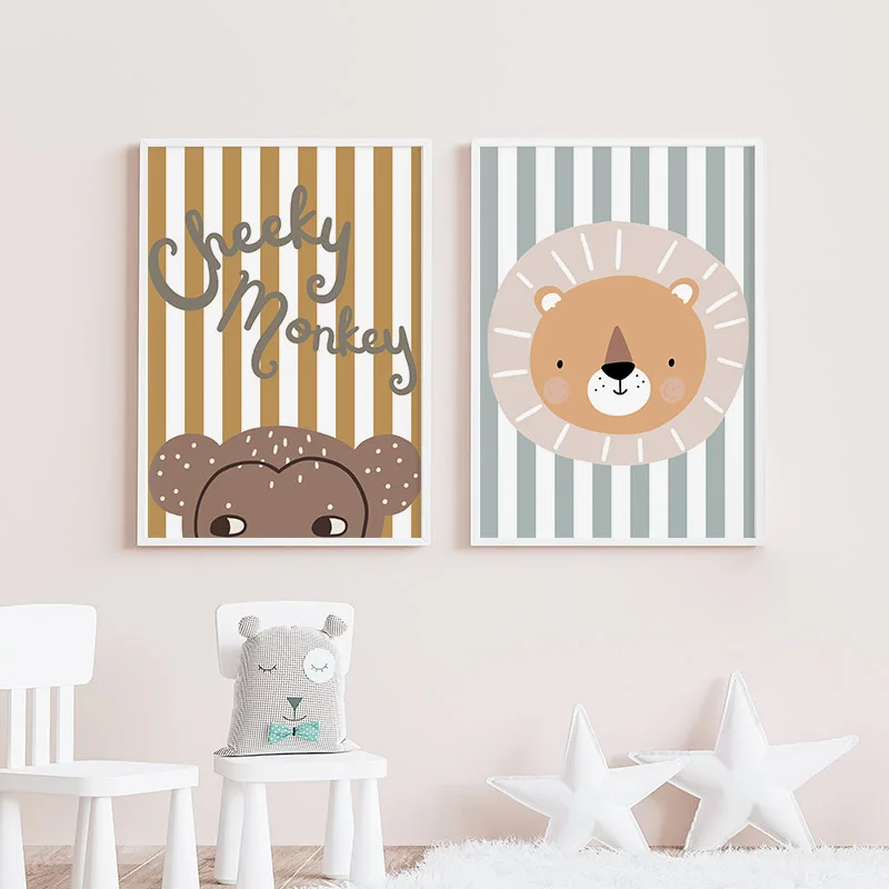 Cartoon Giraffe Luipaard Leeuw - Baby Nursery Giraffe recensie en prijs