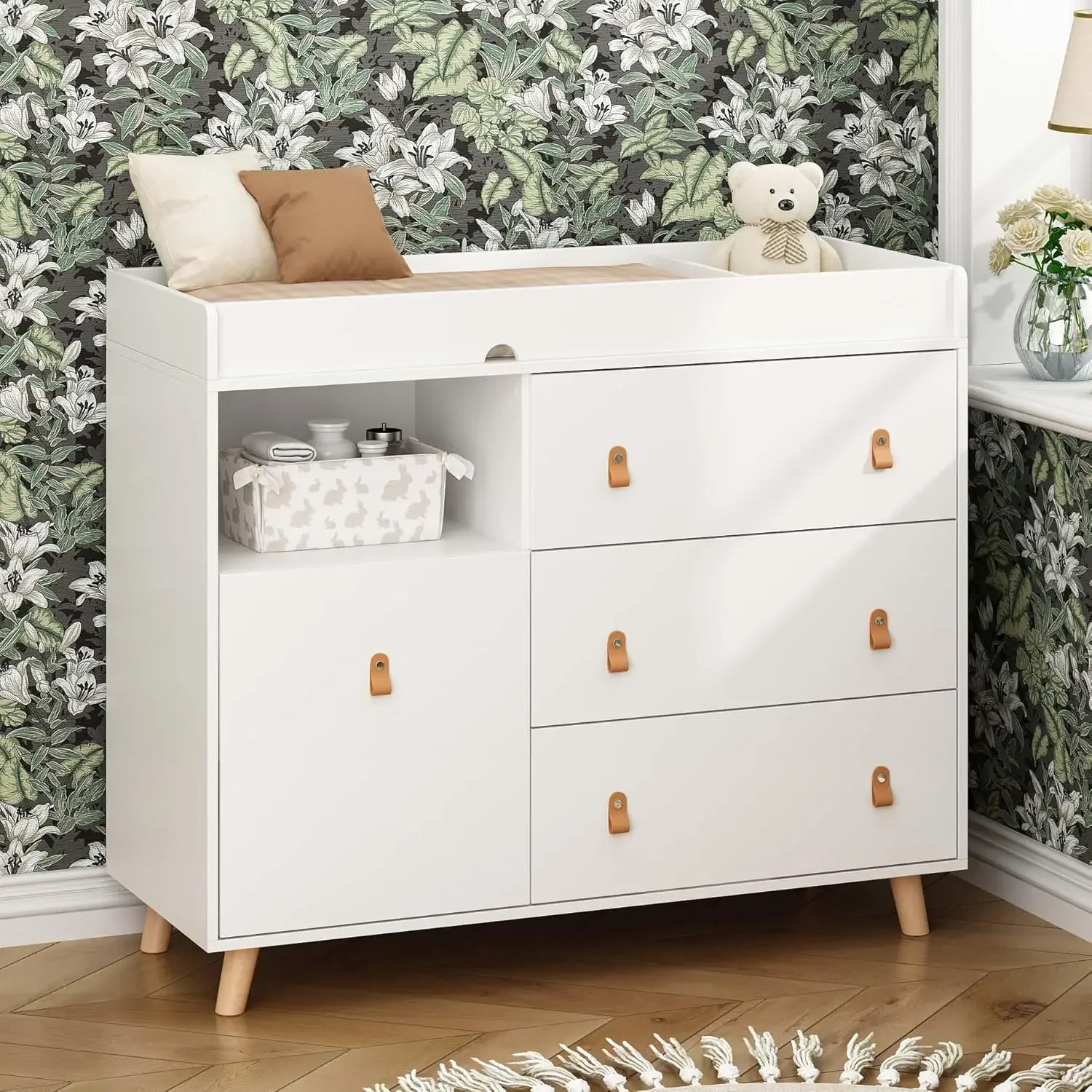 Baby commode met verschoningsb - Baby Nursery Dresser recensie en prijs
