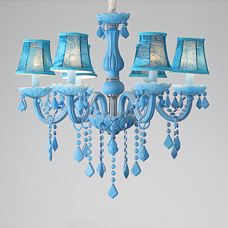Europese stijl lichtblauw kris - Baby Nursery Chandelier recensie en prijs