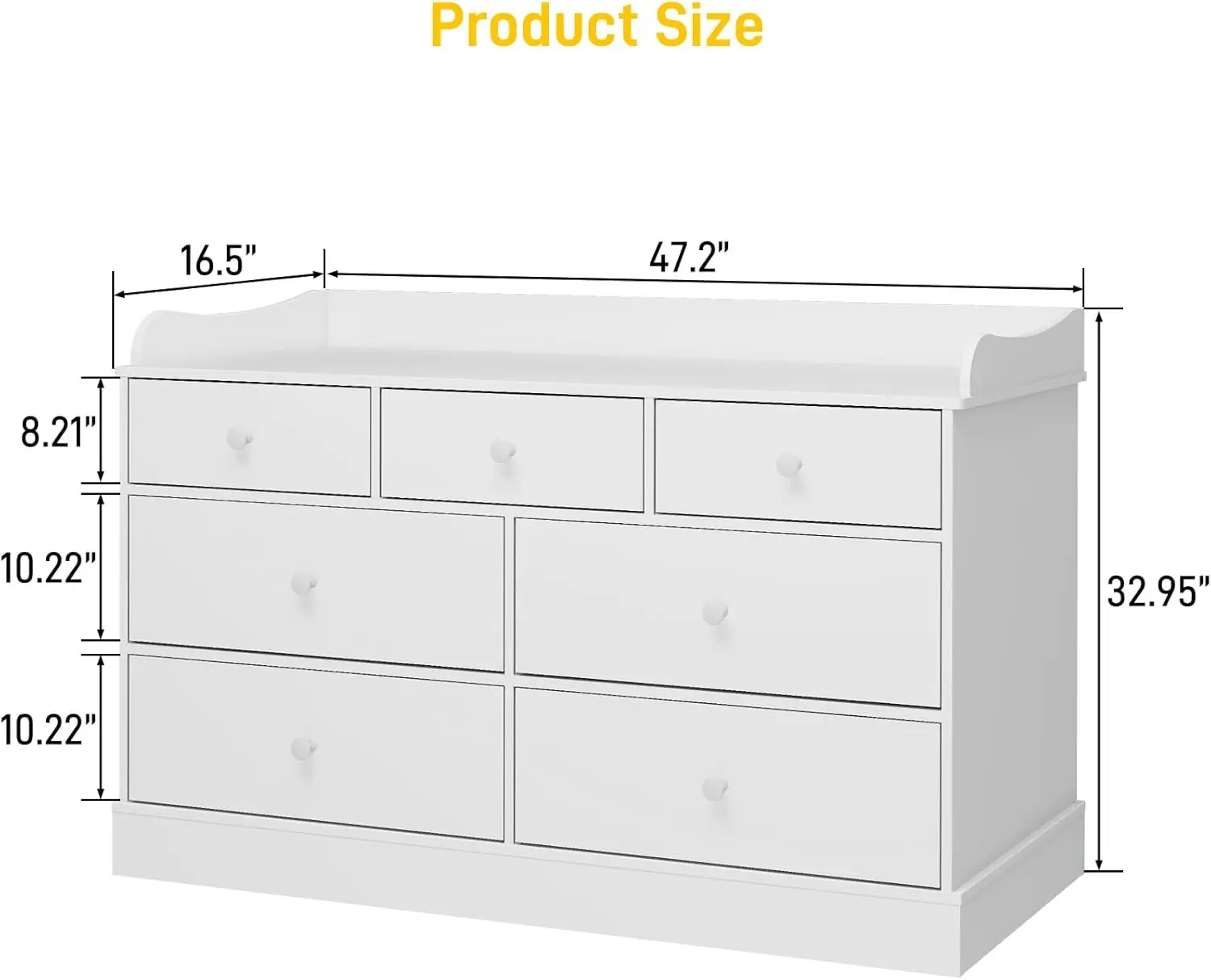Kinderkast met 7 laden, commod - Baby Nursery Dresser recensie en prijs