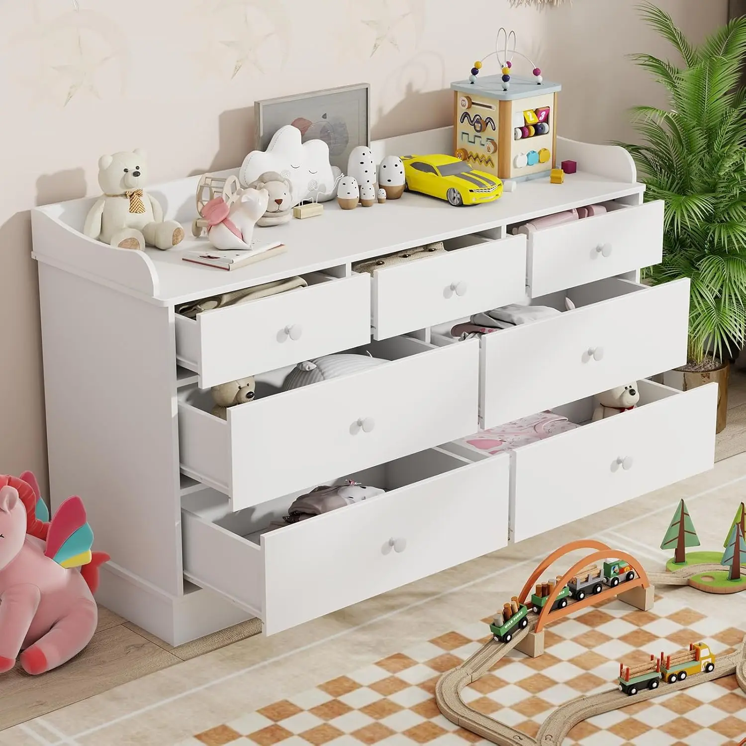 Kinderkast met 7 laden, commod - Baby Nursery Dresser recensie en prijs