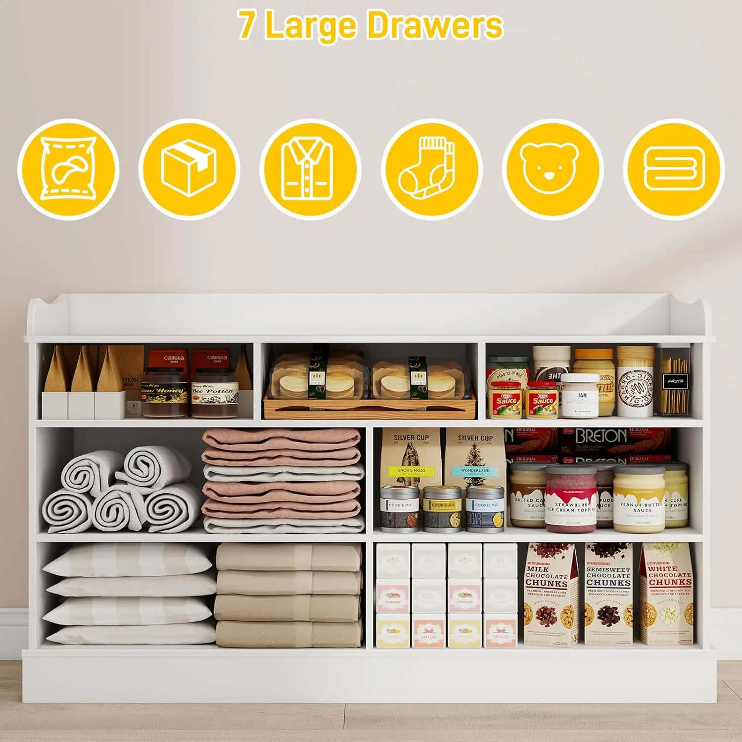 Kinderkast met 7 laden, commod - Baby Nursery Dresser recensie en prijs