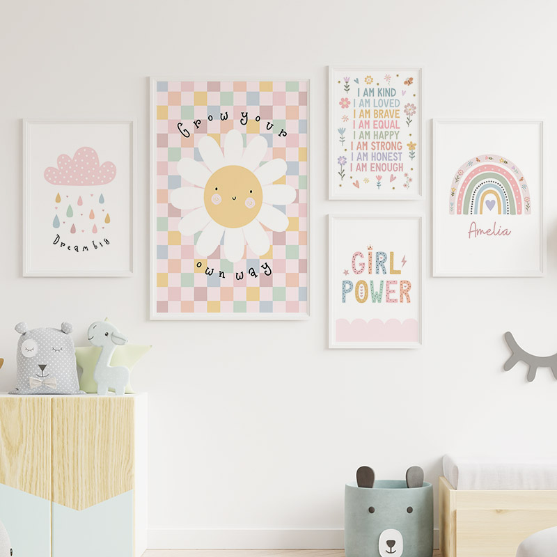 Zon Bloem Regenboog Wolk Hart  - Baby Nursery Kids recensie en prijs